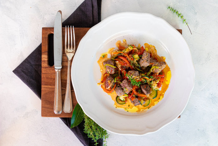 SPEZZATINO DI MANZO CON VERDURE